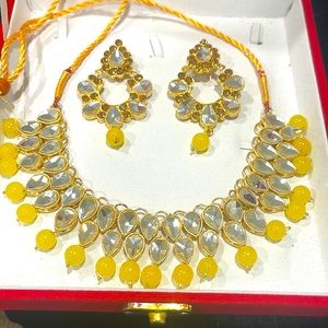 Heavy Meenakari Jadau Kundan Handmade Kundan Bridal Choker set.